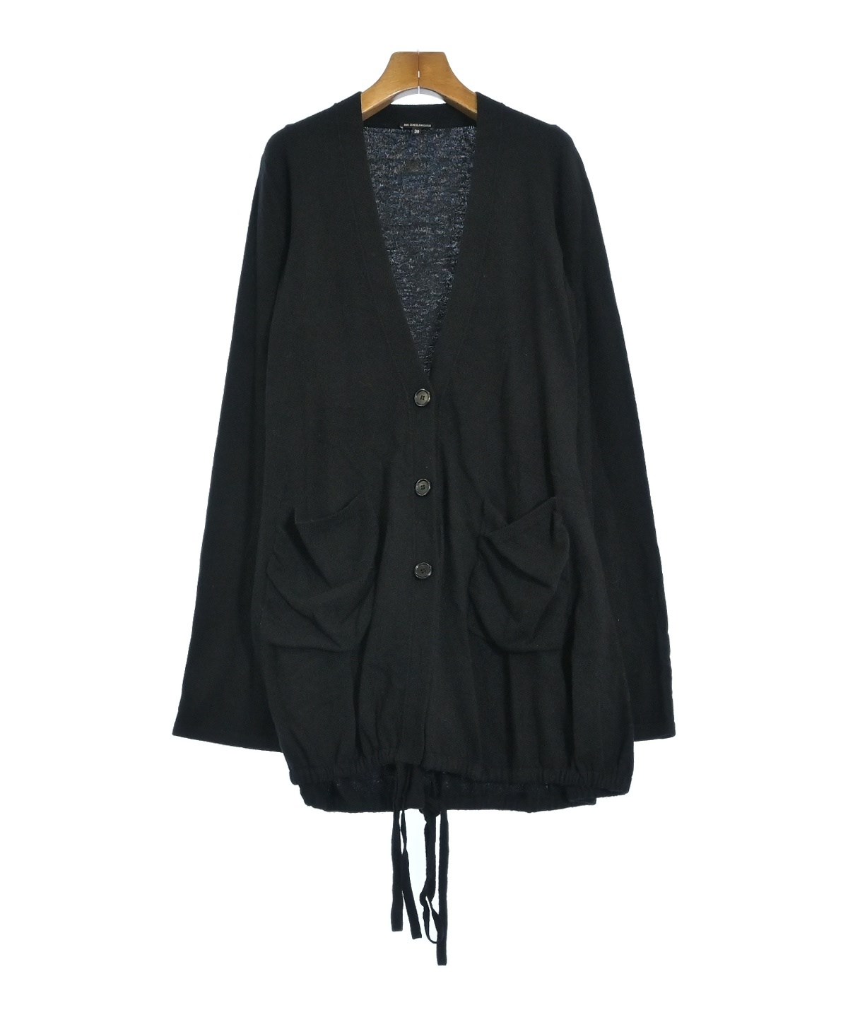 ANN DEMEULEMEESTER カーディガン パープル 38 ANN DEMEULEMEESTER（アンドゥムルメステール）カーディガン 黒 サイズ