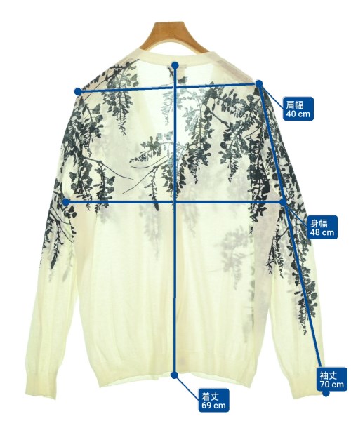 ANN DEMEULEMEESTER（アンドゥムルメステール）カーディガン 白 サイズ:S メンズ/2200693519522