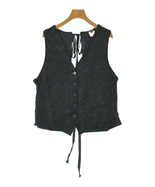 ANN DEMEULEMEESTER(アンドゥムルメステール)ベスト 黒 サイズ:38(S位)/2200693758020