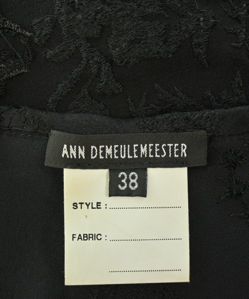 ANN DEMEULEMEESTER（アンドゥムルメステール）ベスト 黒 サイズ:38(S位) レディース/2200693758020