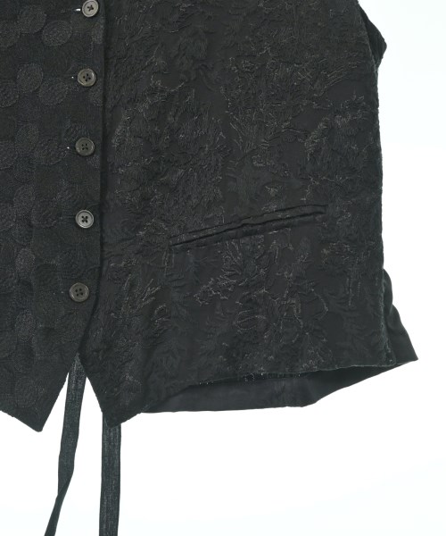 ANN DEMEULEMEESTER（アンドゥムルメステール）ベスト 黒 サイズ:38(S位) レディース/2200693758020