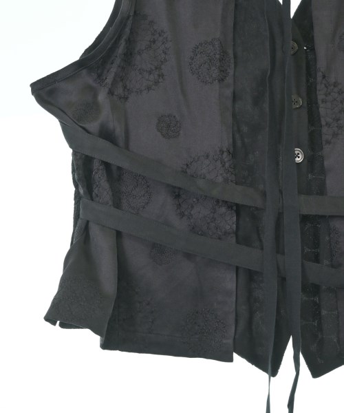 ANN DEMEULEMEESTER（アンドゥムルメステール）ベスト 黒 サイズ:38(S位) レディース/2200693758020