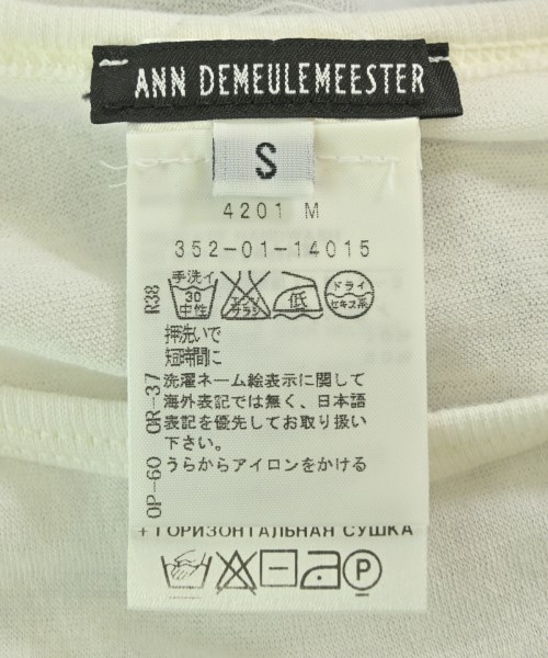 ANN DEMEULEMEESTER（アンドゥムルメステール）Tシャツ・カットソー 白 サイズ:S メンズ/2200695937720
