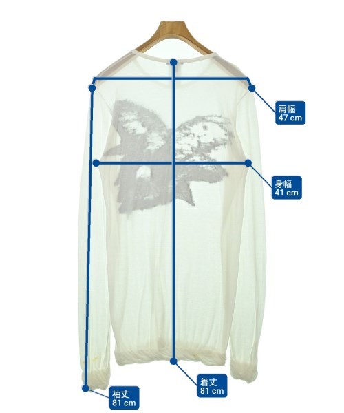ANN DEMEULEMEESTER（アンドゥムルメステール）Tシャツ・カットソー 白 サイズ:S メンズ/2200695937720