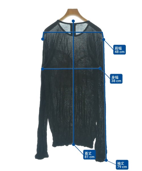 ANN DEMEULEMEESTER（アンドゥムルメステール）Tシャツ・カットソー 黒 サイズ:S レディース/2200696809965