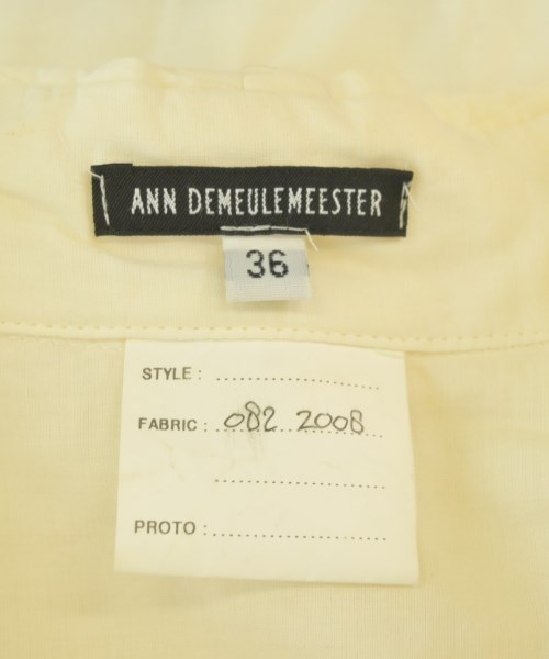 ANN DEMEULEMEESTER（アンドゥムルメステール）カジュアルシャツ 黄 サイズ:36(XS位) レディース/2200697936578