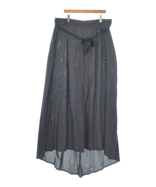 ANN DEMEULEMEESTER(アンドゥムルメステール)ロング・マキシ丈スカート 紺 サイズ:38(S位)/2200698725027
