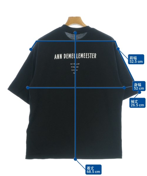 ANN DEMEULEMEESTER（アンドゥムルメステール）Tシャツ・カットソー 黒 サイズ:XS メンズ/2200700672028