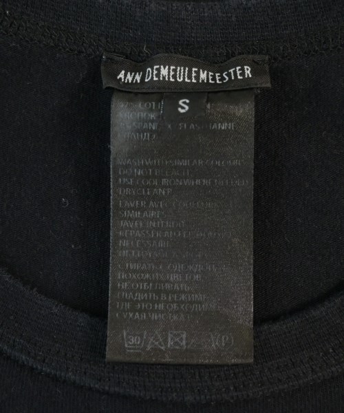 ANN DEMEULEMEESTER（アンドゥムルメステール）Tシャツ・カットソー 黒 サイズ:S レディース/2200700549061