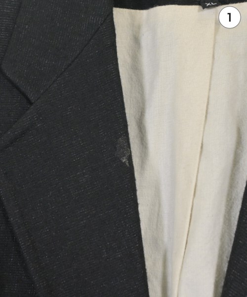 ANN DEMEULEMEESTER（アンドゥムルメステール）テーラードジャケット 黒 サイズ:XL メンズ/2200653504209