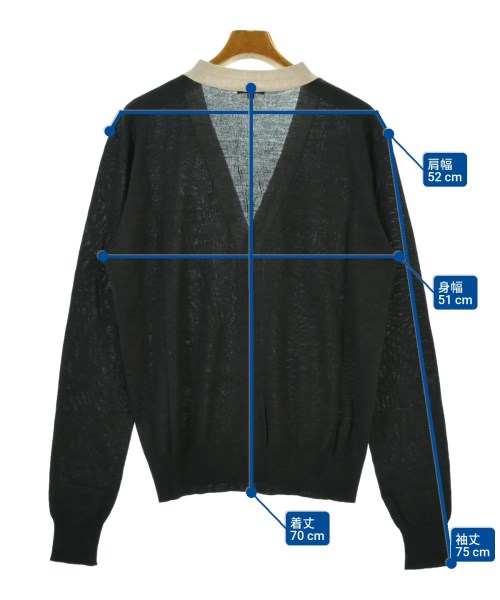 ANN DEMEULEMEESTER（アンドゥムルメステール）カーディガン 紺 サイズ:-(M位) メンズ/2200656399048