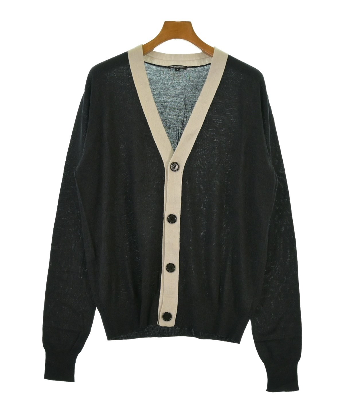 ANN DEMEULEMEESTER 未使用 ニット ジッパーカーディガン ANN DEMEULEMEESTER（アンドゥムルメステール）カーディガン 紺 サイズ