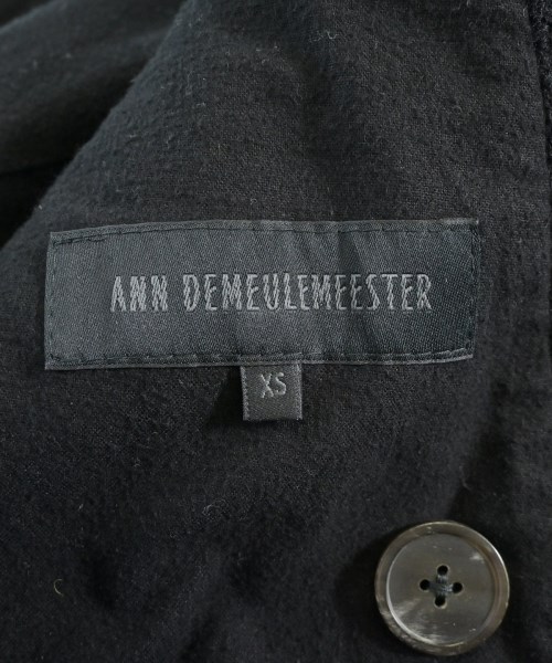 ANN DEMEULEMEESTER（アンドゥムルメステール）チェスターコート 黒 サイズ:XS メンズ/2200646983011