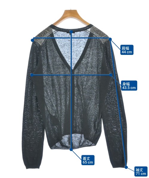 ANN DEMEULEMEESTER（アンドゥムルメステール）カーディガン 黒 サイズ:S メンズ/2200657805081