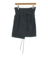 ANN DEMEULEMEESTER（アンドゥムルメステール）ひざ丈スカート 紺 サイズ:36(XS位) レディース/2200660322070