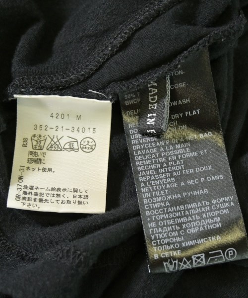 ANN DEMEULEMEESTER（アンドゥムルメステール）Tシャツ・カットソー 黒 サイズ:36(XS位) レディース/2200711807020