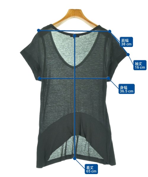 ANN DEMEULEMEESTER（アンドゥムルメステール）Tシャツ・カットソー 黒 サイズ:36(XS位) レディース/2200711807020