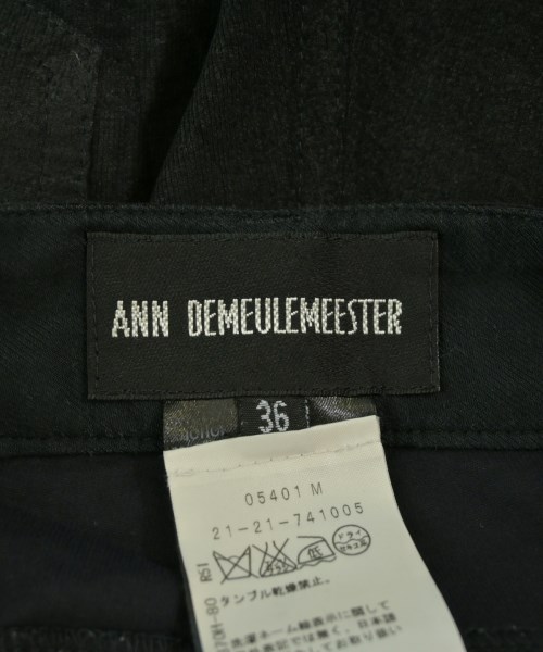 ANN DEMEULEMEESTER（アンドゥムルメステール）クロップドパンツ 黒 サイズ:36(XS位) レディース/2200715772096