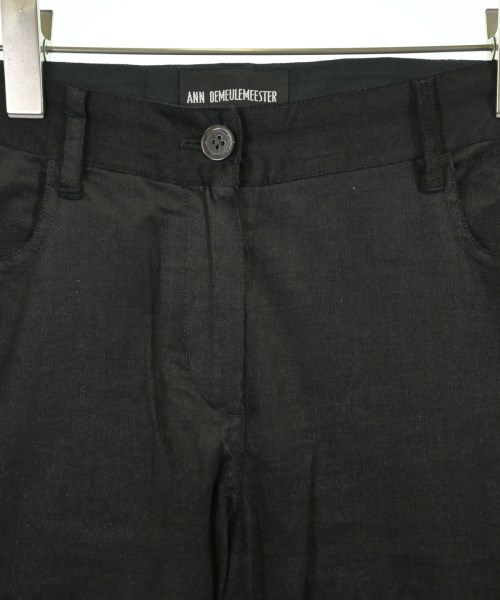 ANN DEMEULEMEESTER（アンドゥムルメステール）クロップドパンツ 黒 サイズ:36(XS位) レディース/2200715772096