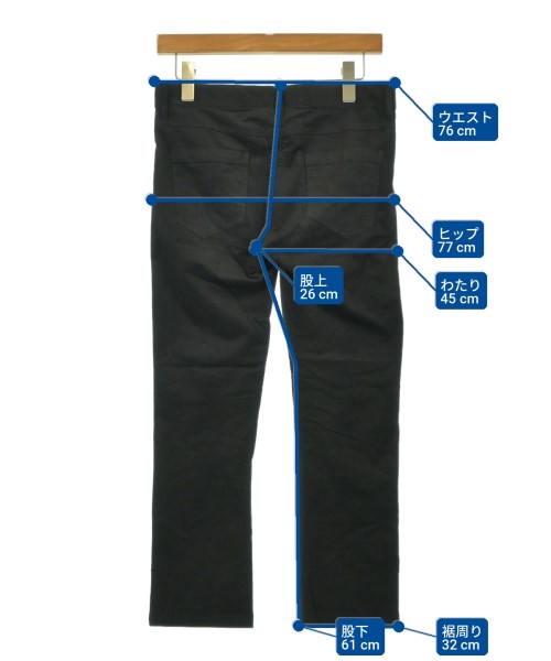 ANN DEMEULEMEESTER（アンドゥムルメステール）クロップドパンツ 黒 サイズ:36(XS位) レディース/2200715772096