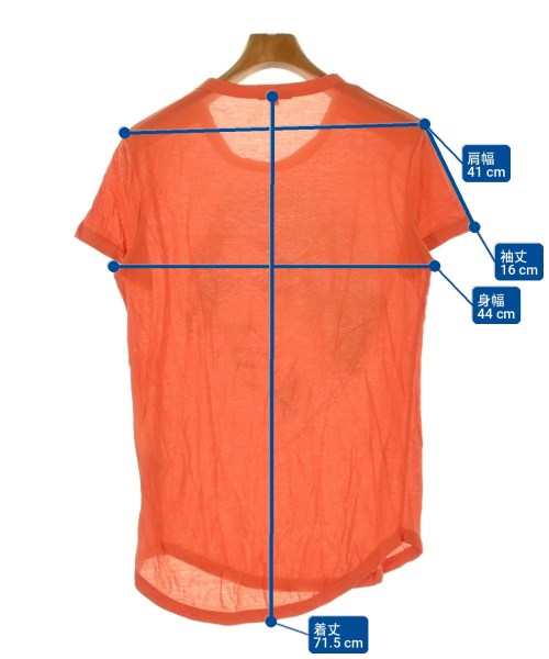 ANN DEMEULEMEESTER（アンドゥムルメステール）Tシャツ・カットソー オレンジ サイズ:S メンズ/2200700378579