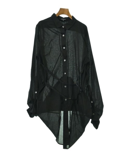 ANN DEMEULEMEESTER(アンドゥムルメステール)カジュアルシャツ 黒 サイズ:38(S位)/2200700832750