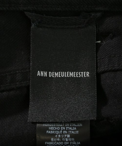 ANN DEMEULEMEESTER（アンドゥムルメステール）デニムパンツ 黒 サイズ:24(S位) レディース/2200702515071