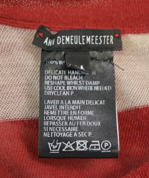 ANN DEMEULEMEESTER（アンドゥムルメステール）ニット・セーター 赤 サイズ:M メンズ/2200702572326