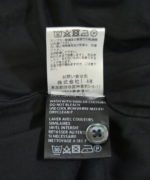 ANN DEMEULEMEESTER（アンドゥムルメステール）カジュアルシャツ 黒 サイズ:S メンズ/2200703447357
