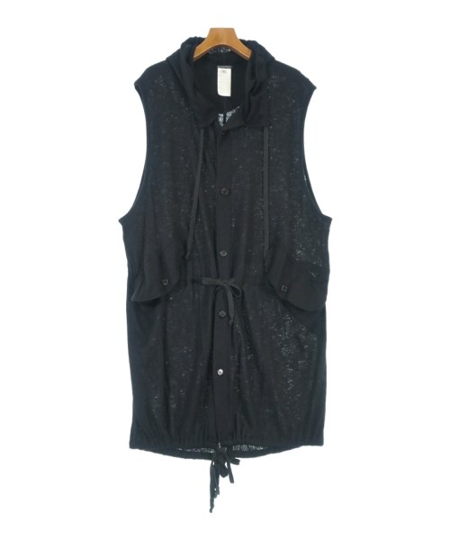 ANN DEMEULEMEESTER(アンドゥムルメステール)ベスト 黒 サイズ:S/2200703668707