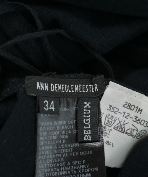 ANN DEMEULEMEESTER（アンドゥムルメステール）ノースリーブ 黒 サイズ:34(XXS位) レディース/2200704814035