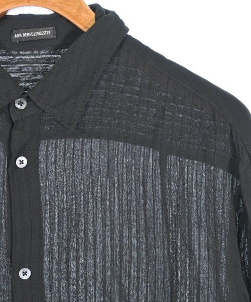 ANN DEMEULEMEESTER（アンドゥムルメステール）カジュアルシャツ 黒 サイズ:48(L位) メンズ/2200705761017