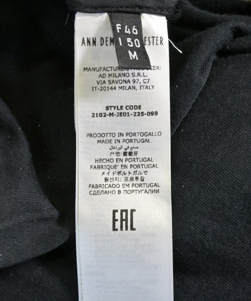 ANN DEMEULEMEESTER（アンドゥムルメステール）タンクトップ 黒 サイズ:M メンズ/2200709651031