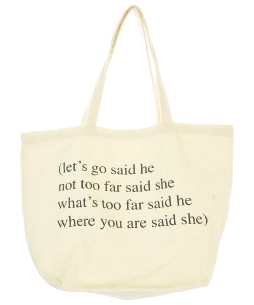 ANN DEMEULEMEESTER(アンドゥムルメステール)トートバッグ 白 サイズ:-/2200661441169