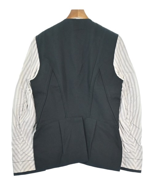 ANN DEMEULEMEESTER（アンドゥムルメステール）ノーカラージャケット 黒 サイズ:M レディース/2200663839087