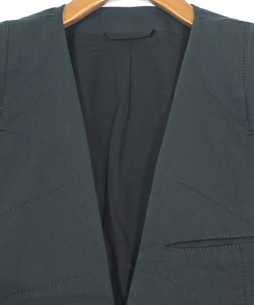 ANN DEMEULEMEESTER（アンドゥムルメステール）ノーカラージャケット 黒 サイズ:M レディース/2200663839087