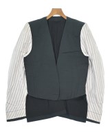 ANN DEMEULEMEESTER（アンドゥムルメステール）ノーカラージャケット 黒 サイズ:M レディース/2200663839087