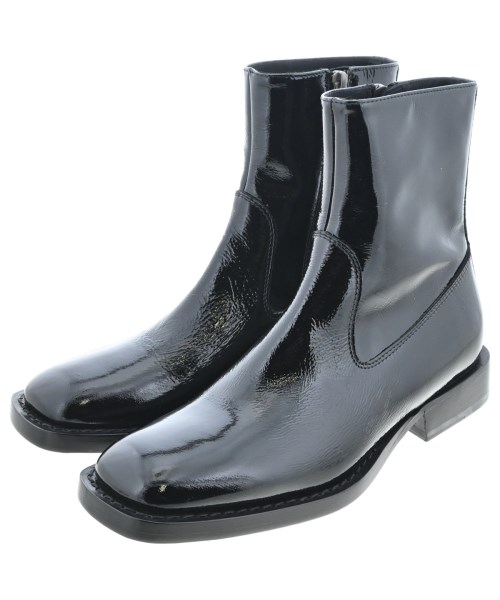 ANN DEMEULEMEESTER(アンドゥムルメステール)ブーツ 黒 サイズ:EU37 1/2(24cm位)/2200662301028
