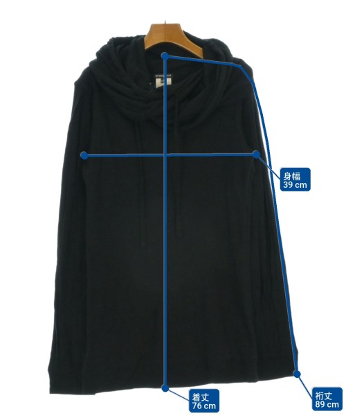 ANN DEMEULEMEESTER（アンドゥムルメステール）パーカー 黒 サイズ:XXS レディース/2200665925061