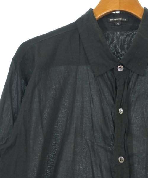 ANN DEMEULEMEESTER（アンドゥムルメステール）カジュアルシャツ 黒 サイズ:XS メンズ/2200730152064