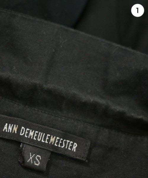 ANN DEMEULEMEESTER（アンドゥムルメステール）カジュアルシャツ 黒 サイズ:XS メンズ/2200730152064