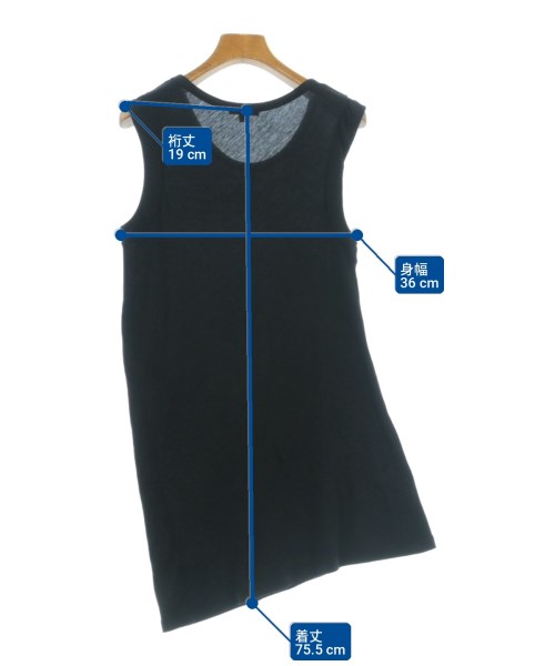 ANN DEMEULEMEESTER（アンドゥムルメステール）ノースリーブ 黒 サイズ:36(XS位) レディース/2200723495017