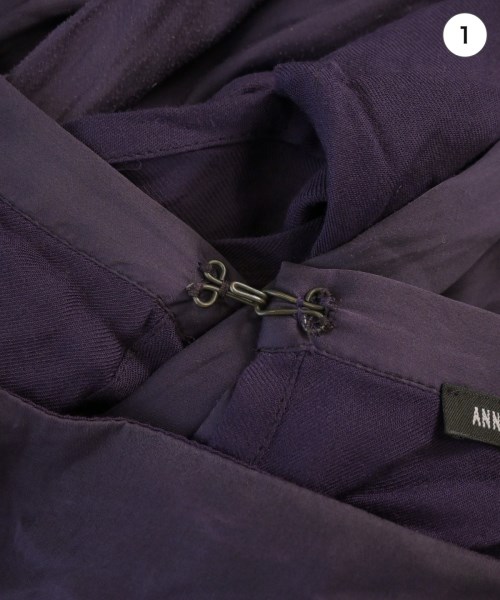 ANN DEMEULEMEESTER（アンドゥムルメステール）ワンピース 紫 サイズ:36(XS位) レディース/2200691070292