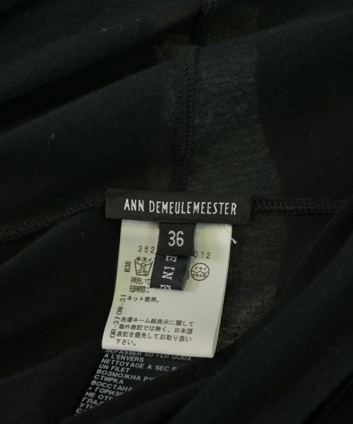 ANN DEMEULEMEESTER（アンドゥムルメステール）ノースリーブ 黒 サイズ:36(XS位) レディース/2200689124310