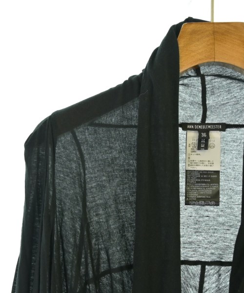 ANN DEMEULEMEESTER（アンドゥムルメステール）ノースリーブ 黒 サイズ:36(XS位) レディース/2200689124310