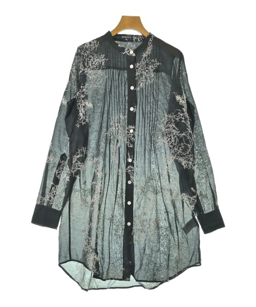 ANN DEMEULEMEESTER(アンドゥムルメステール)カジュアルシャツ 黒 サイズ:36(XS位)/2200689124921