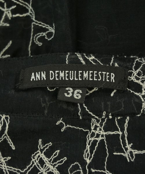 ANN DEMEULEMEESTER（アンドゥムルメステール）カジュアルシャツ 黒 サイズ:36(XS位) レディース/2200689124921