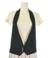 ANN DEMEULEMEESTER（アンドゥムルメステール）ベスト 黒 サイズ:36(XS位) レディース/2200689124938