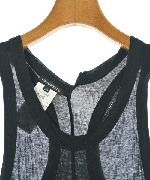 ANN DEMEULEMEESTER（アンドゥムルメステール）タンクトップ 黒 サイズ:38(S位) レディース/2200691464305