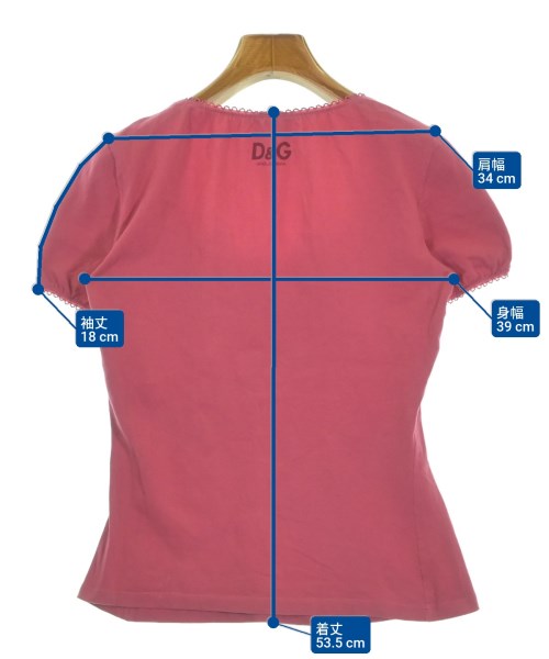 D&G（ディー＆ジー）Tシャツ・カットソー ピンク サイズ:S レディース/2200634756122